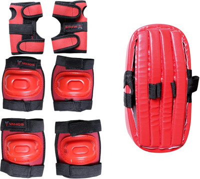 VAMOS Protection helmet with knee, elbow & wrist guard for 6-15yrs Kids Skating Kit