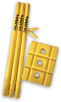 Airic Heavy Quality Plastic Wickets Set (1 set)(Yellow)