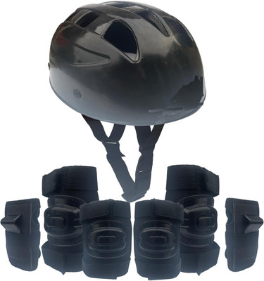 prikli Multi sports Guard Kit black Cycling Protection Set 7 in 1 largre SIZE15-20 YEAR Skating Kit