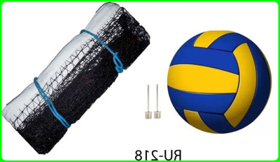 zxxxt md_Kit_Superb Quality Volleyball With 2 Needle and Net Nylon DP-218 Volleyball Kit