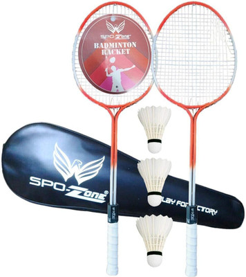 SPO Zone R206 Combo - 2 Racquet with Shuttle Badminton Kit Badminton Kit