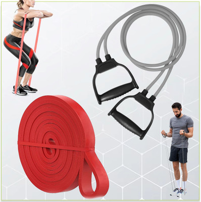 Manogyam Combo Of Power Band & Wrist Support For GYM And Home WorkOut Fitness Accessory Kit Kit