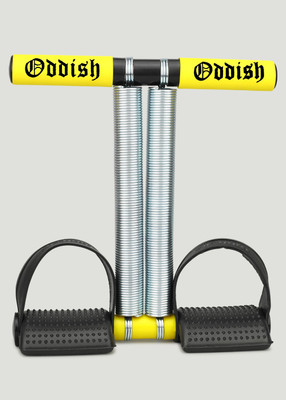 Oddish Double spring Tummy Trimmer 12inch for men and women Ab Exerciser(Black, Yellow)