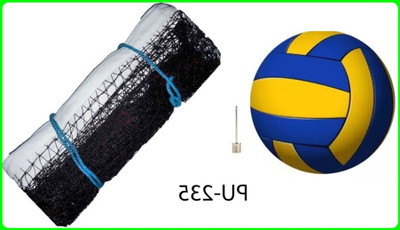 zxxxt md_Kit_Superb Quality Volleyball With Nylon Net PU -235 Volleyball Kit