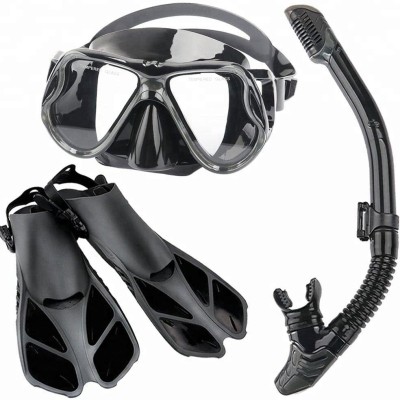 Ketumal Mask Fins Snorkel Set Adults, Swim Goggles Snorkel Dive Flippers Kit Swimming Kit