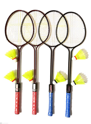 ARI Badminton Rackets With 6 Nylon Shuttle Cocks Branded Badminton Kit
