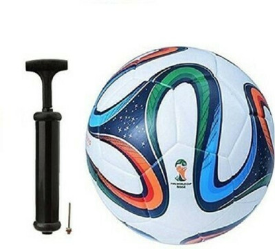 MARATHON Brazuca Football Full Size-5 no. with 6inch air Pump and pin Football Kit