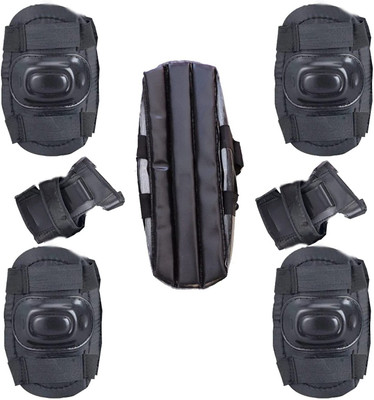 Apolesatr Protective Gear Set for Cycling, Running for Kids, Multi sports (3-8 Yr) (Black) Skating Kit