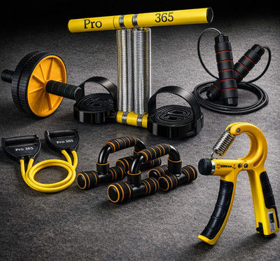 PRO365 Ultimate Fitness Pro Kit: Premium Items for Strength and Cardio Fitness Accessory Kit Kit