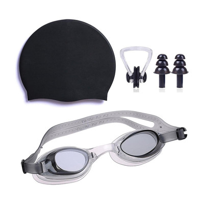 AVSRETAIL AVS RETAIL Black swimming cap with swimming goggle Swimming Kit