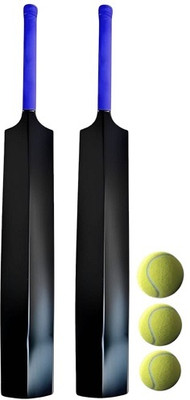 Krishav Trading Combo Set 2 PVC Bat With 3 Tennis Ball Cricket Kit