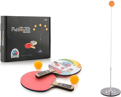 Sanchi Creation Table Tennis Trainer Toys for Kids & Adult Rebound Rackets & Balls Base Training Table Tennis Kit