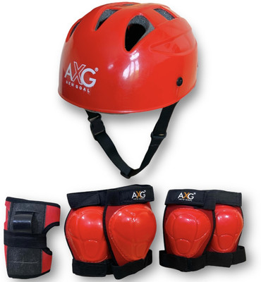 AXG NEW GOAL Red 4 in 1 Latest Design Adjustable Multipurpose Cycling / Skating Kit