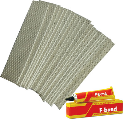 Fit City Care India Toe Guard for Cricket Bats (White) + Adhesive Bond Tube (50ml) - Pack of 25 Cricket Kit