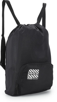 divulge New-Monster Drawstring Daypack backpack, Gym bags 19 literspack of 1 18 L Backpack(Black)