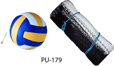 Y2M Premium Quality Volleyball With Nylon Net PU -179 Volleyball Kit