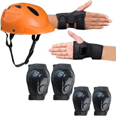 prikli Protective Guard Kit blue Cycling Set 7 in 1 SMALL SIZE 6- 10 YEAR Cycling Skating Kit