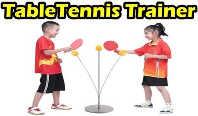 Zuuluzrs Table Tennis Trainer Rebound Rackets and Balls Training Practice Toys Time Table Tennis Kit