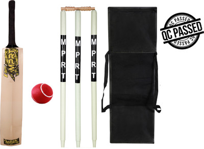 MPRT Wooden Cricket Kit For Tennis Ball Size 5 Combo For Age Group 9-11 Years Cricket Kit