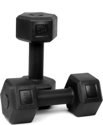 LIONER PLASTIC/PVC 2KGS PAIR, FOR HOME GYM Fixed Weight Dumbbell (4KG)Gym & Fitness Kit Fixed Weight Dumbbell(4 kgs)