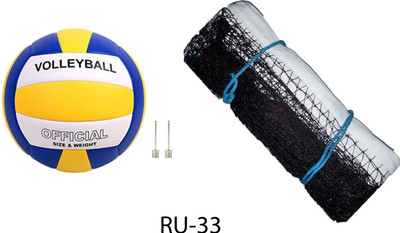 Y2M Amazing Quality Volleyball With 2 Needle and Net Nylon DP-33 Volleyball Kit