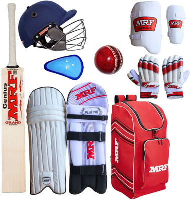 Solutions24x7 COMBO OF FULL SIZE CRICKET SET KIT WITH 1 PLASTIC CRICKET BAT FREE FOR 15+ YRS Cricket Kit