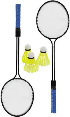 VELLFIRE 2 double shaft racket with 3 nylon shuttle cock free Badminton Kit
