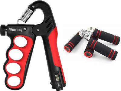 Pheonix Fitness Combo of 5-100kg Hand Gripper with 2 Foam Hand Gripper Fitness Accessory Kit Kit