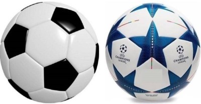 Fitdex Set Of Royal Football Blue Star And Black &White Football, Football Kit