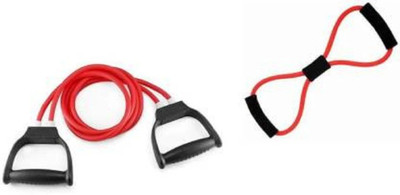 Fitfun TONING TUBE WITH FIGURE 8 Resistance Tube(Multicolor)