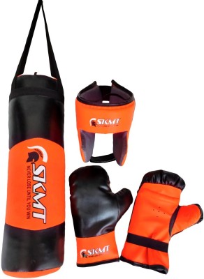 SKMT Kids Boxing kit (Punching Bag, Gloves and Headgear, Age 2-8 Years) (Fluro Orange) Boxing Kit
