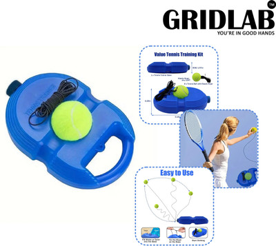 Gridlab Self-Study Training Tennis Trainer Rebound Balls with Rope Practice Tennis Kit