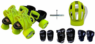 Jaspo Power Pack Pro Senior Skates Combo (Skates+Helmet+Knee+Elbow+Wrist+Bag)Suitable For Age 6 To 14 Years Skating Kit Jaspo Power Pack Pro Senior Skates Combo (Skates+Helmet+Knee+Elbow+Wrist+Bag)Suitable For Age 6 To 14 Years Skating Kit