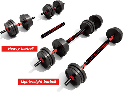 DOZER 10 kg 3 In 1 Convertible Dumbbells & Barbell Home Gym Set Kit For Home Workout Home Gym Combo
