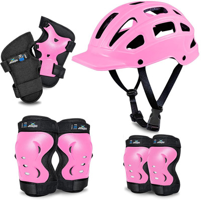 Jaspo Tyro Protective Gear Set for Kids | Helmet ,Knee ,Elbow & Wrist Guards (6-14yrs) Skating Kit