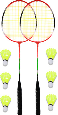 HouseOfCommon Badminton Racket And Shuttle cocks Badminton Kit