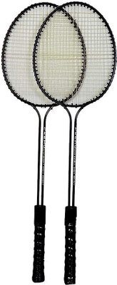 STYRKR 2 PC Double-Shaft Badminton Racquet Branded Badminton Kit