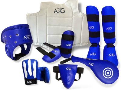 AXG NEW GOAL Essential Premium Karate Kit (7 Items) Large For Age 15+yrs Boxing Kit