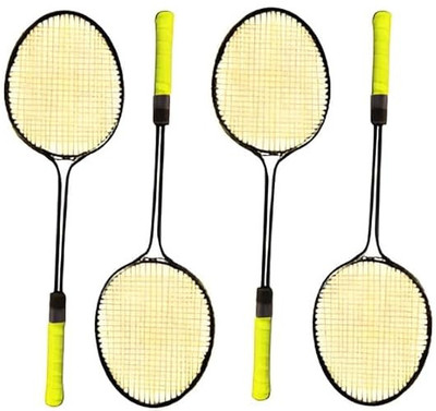 VELLFIRE 4 PC Double Shaft Racket / Badminton set Badminton Kit