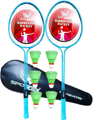 SPO Zone Premium Quality Badminton Racket And Shuttle Cock With Combo 261831 Badminton Kit