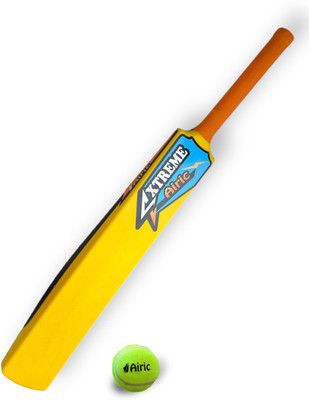Airic Xtreme Double colored Jumbo Plastic Bat with Light Weight Tennis Ball Cricket Kit
