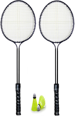 STYRKR 2 PC Badminton set with 2 Nylon shuttle cock Badminton Kit