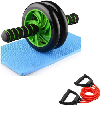 Fitness Scout Combo Ab Wheel Double Toning Tube Home Gym Exerciser (Pack of 2) Fitness Accessory Kit Kit