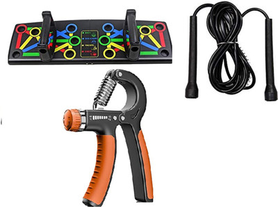 CODIVER Push up board Skipping rope with hand gripper Fitness Accessory Kit Kit