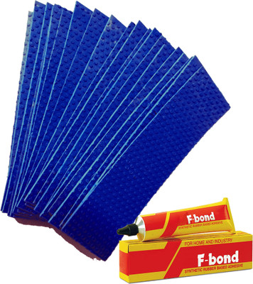 Fit City Care India Toe Guard for Cricket Bats (Blue) + Adhesive Bond Tube (50ml) - Pack of 25 Cricket Kit