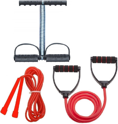 Dr Pacvu Set3|Toning Tube,Jump Skipping Rope or Tummy Trimmer forBody Stretching,Exercise Fitness Accessory Kit Kit