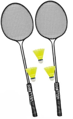 VELLFIRE Double shaft Badminton with 3 pvc shuttles Badminton Kit
