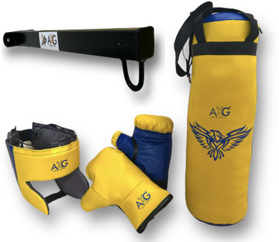 AXG NEW GOAL High Quality Eagle Boxing kit for kids (Upto 9yrs) with Durable Wall stand Boxing Kit
