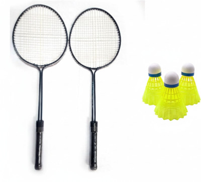 VELLFIRE Double shaft Badminton with 3 pvc shuttles Badminton Kit