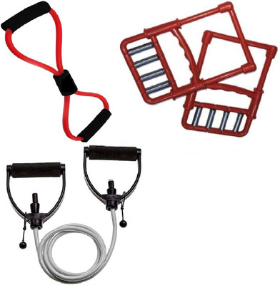 Dr Pacvu Set 3|Toning Tube,2 Fingers arms Stretcher,8 Shape Tube for Stretching,Exerciser Fitness Accessory Kit Kit